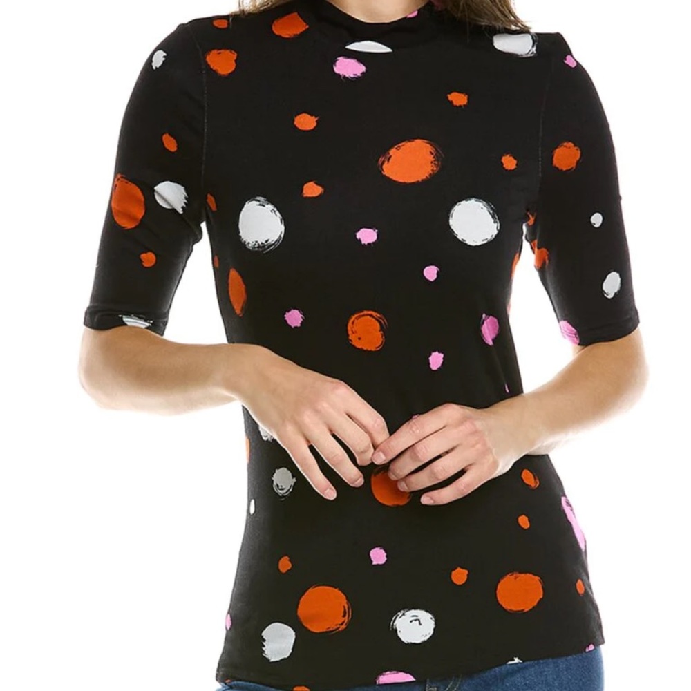 Ted Baker London Sunrai Spot fitted Tshirt size 2 (US 4-6)